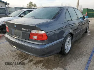2001 BMW 5 Series 540iA with VIN WBADN634X1GM73365, listed as a Copart auction lot 77814684 with 142,374 mi miles and Salvage Title. Bid and sale history available at carsss.com. Image 3.