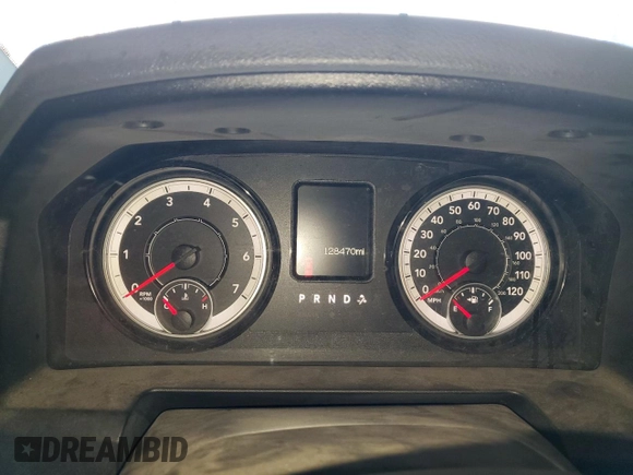2018 Ram 1500 Express with VIN 1C6RR6FG5JS280628, listed as a Copart auction lot 61007805 with 128,470 mi miles and Salvage title. Bid and sale history available at DreamBid. Image 9.