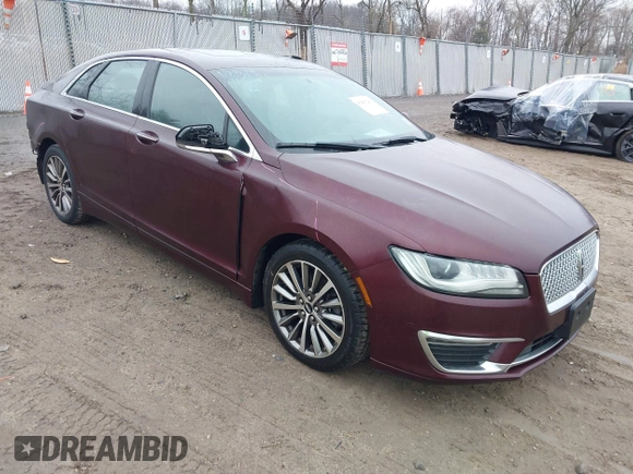 2017 Lincoln MKZ Select with VIN 3LN6L5C93HR600656, listed as a IAAI auction lot 41481241 with 73,305 mi miles. Bid and sale history available at carsss.com. Image 1.