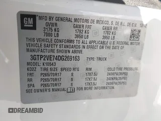 2013 GMC Sierra 1500 SLE z VIN 3GTP2VE74DG269163, wystawiony jako IAAI lot #41212056 z przebiegiem 177 367 mil mil oraz . Historia ofert i sprzedaży dostępna na DreamBid. Obrazek 9.
