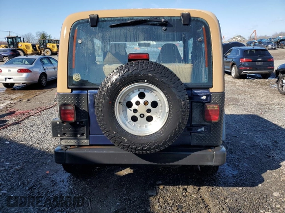1997 Jeep Wrangler Sport with VIN 1J4FY19S2VP498840, listed as a Copart auction lot 50058885 with 151,697 mi miles and Salvage Title. Bid and sale history available at carsss.com. Image 6.