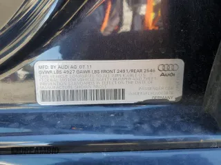 2012 Audi A4 2.0T Premium Plus with VIN WAUFFAFLXCN003878, listed as a Copart auction lot 50172625 with 0 mi miles and Clean Title. Bid and sale history available at carsss.com. Image 12.