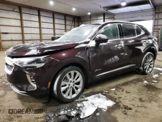 2021 Buick Envision Avenir with VIN LRBFZSR48MD193321, listed as a Copart auction lot 89130195 with 40,731 mi miles and Salvage Title. Bid and sale history available at carsss.com. Image 1.