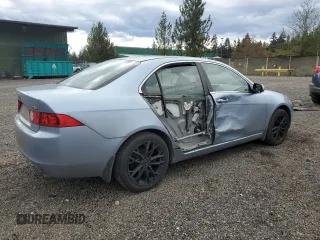 2004 Acura TSX with VIN JH4CL96854C020690, listed as a Copart auction lot 52648205 with 184,456 mi miles and Salvage Title. Bid and sale history available at carsss.com. Image 3.