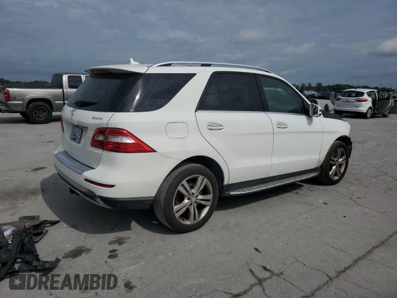2015 Mercedes-Benz M 350 with VIN 4JGDA5HBXFA534879, listed as a Copart auction lot 54306825 with 161,624 mi miles and Salvage title. Bid and sale history available at DreamBid. Image 3.