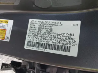 2023 Acura Integra Technology with VIN 19UDE4G78PA013002, listed as a IAAI auction lot 41711626 with 44,569 mi miles and . Bid and sale history available at carsss.com. Image 9.