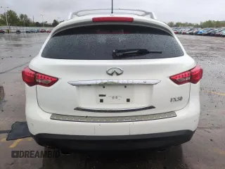 2012 Infiniti FX with VIN JN8BS1MW0CM180251, listed as a Copart auction lot 54678185 with 58,346 mi miles and Salvage Title. Bid and sale history available at DreamBid. Image 6.