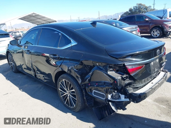 2023 Lexus ES with VIN 58ADA1C19PU028119, listed as a IAAI auction lot 41361461 with 48,379 mi miles. Bid and sale history available at carsss.com. Image 3.