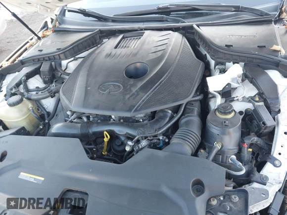 2018 Infiniti Q50 2.0t LUXE with VIN JN1CV7ARXJM280110, listed as a IAAI auction lot 41722863 with 88,878 mi miles. Bid and sale history available at carsss.com. Image 10.