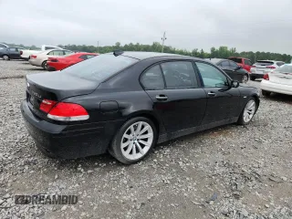 2008 BMW 7 Series 750Li with VIN WBAHN83568DT78626, listed as a Copart auction lot 60956495 with 87,600 mi miles and Clean title. Bid and sale history available at DreamBid. Image 3.