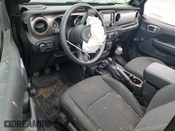 2020 Jeep Wrangler Sport S with VIN 1C4GJXAG4LW247149, listed as a Copart auction lot 51600935 with 49,648 mi miles and Salvage title. Bid and sale history available at DreamBid. Image 8.