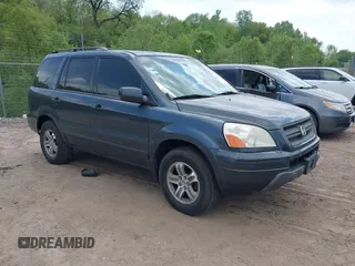2005 Honda Pilot EX-L z VIN 2HKYF18565H510757, wystawiony jako IAAI lot #42285043 z przebiegiem 162 637 mil mil oraz . Historia ofert i sprzedaży dostępna na DreamBid. Obrazek 1.