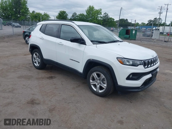 2024 Jeep Compass Latitude with VIN 3C4NJDBN9RT607209, listed as a IAAI auction lot 42233206 with 35,245 mi miles and . Bid and sale history available at DreamBid. Image 1.