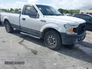 2018 Ford F-150 XL with VIN 1FTMF1CB4JKC60846, listed as a IAAI auction lot 42759459 with 169,216 mi miles and . Bid and sale history available at DreamBid. Image 1.