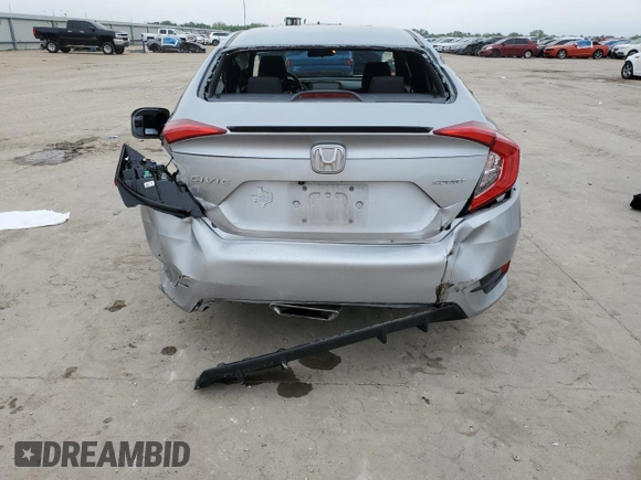 2019 Honda Civic Sport with VIN 19XFC2F80KE031091, listed as a Copart auction lot 54488535 with 68,106 mi miles and Salvage title. Bid and sale history available at DreamBid. Image 6.