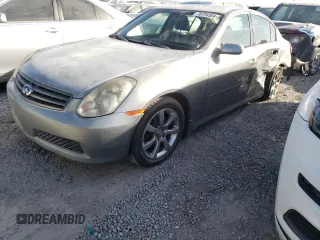 2005 Infiniti G35 Sedan with VIN JNKCV51E55M215362, listed as a Copart auction lot 76726504 with 238,196 mi miles and Salvage Title. Bid and sale history available at carsss.com. Image 1.