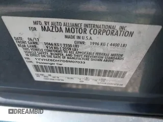 2013 Mazda 6 i Touring с VIN 1YVHZ8DH7D5M07033, выставлен на аукционе IAAI как лот 42772296 с пробегом 130 379 миль миль и . История ставок и продаж доступна на DreamBid. Изображение 9.