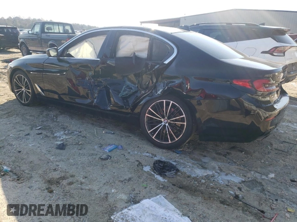 2021 BMW 5 Series 530i xDrive with VIN WBA13BJ09MCG00817, listed as a Copart auction lot 42174785 with 123,526 mi miles and Salvage Title. Bid and sale history available at carsss.com. Image 2.