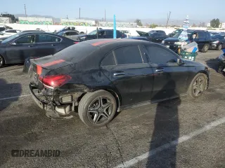 2022 Mercedes-Benz A 220 with VIN W1K3G4EB7NJ360318, listed as a Copart auction lot 87510085 with 50,577 mi miles and Salvage Title. Bid and sale history available at DreamBid. Image 3.