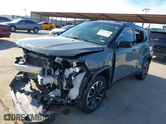 2024 Jeep Compass Limited с VIN 3C4NJDCN9RT589163, выставлен на аукционе IAAI как лот 41327216 с пробегом Не указан миль и . История ставок и продаж доступна на DreamBid. Изображение 6.