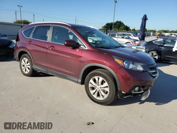 2013 Honda CR-V EX-L z VIN 5J6RM4H7XDL074190, wystawiony jako Copart lot #56672765 z przebiegiem 75 611 mil mil oraz Szkody całkowita. Historia ofert i sprzedaży dostępna na DreamBid. Obrazek 4.