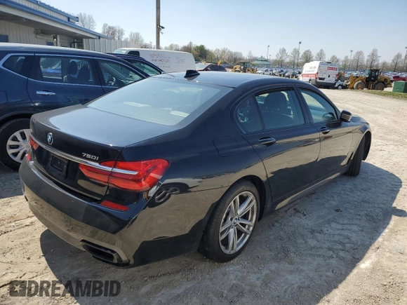 2018 BMW 7 Series ALPINA B7 xDrive with VIN WBA7F2C51JG423899, listed as a Copart auction lot 48872304 with 0 mi miles and Salvage Title. Bid and sale history available at carsss.com. Image 3.