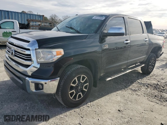 2016 Toyota Tundra 4WD Truck Platinum with VIN 5TFAW5F10GX513797, listed as a Copart auction lot 45133505 with 138,336 mi miles and Salvage Title. Bid and sale history available at carsss.com. Image 1.