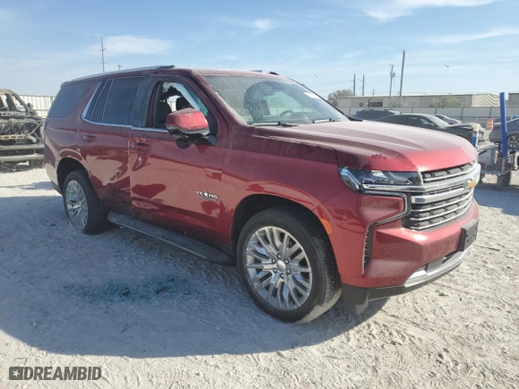2023 Chevrolet Tahoe LT with VIN 1GNSCNKD0PR482723, listed as a Copart auction lot 77810694 with 8,341 mi miles and Salvage Title. Bid and sale history available at carsss.com. Image 4.