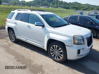2016 GMC Terrain Denali z VIN 2GKFLVE33G6239999, wystawiony jako IAAI lot #42622971 z przebiegiem 162 289 mil mil oraz . Historia ofert i sprzedaży dostępna na DreamBid. Obrazek 1.