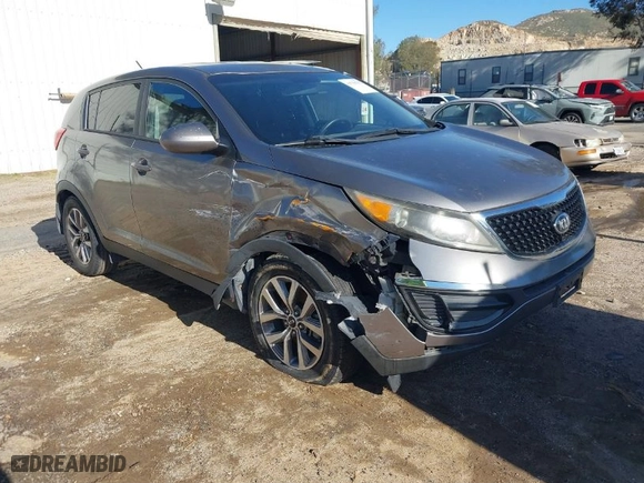 2014 Kia Sportage LX with VIN KNDPB3AC8E7603196, listed as a IAAI auction lot 41750755 with 140,954 mi miles. Bid and sale history available at carsss.com. Image 1.