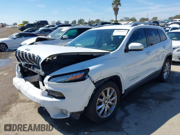 2016 Jeep Cherokee High Altitude with VIN 1C4PJLDB1GW264358, listed as a IAAI auction lot 41884632 with 87,250 mi miles. Bid and sale history available at carsss.com. Image 17.