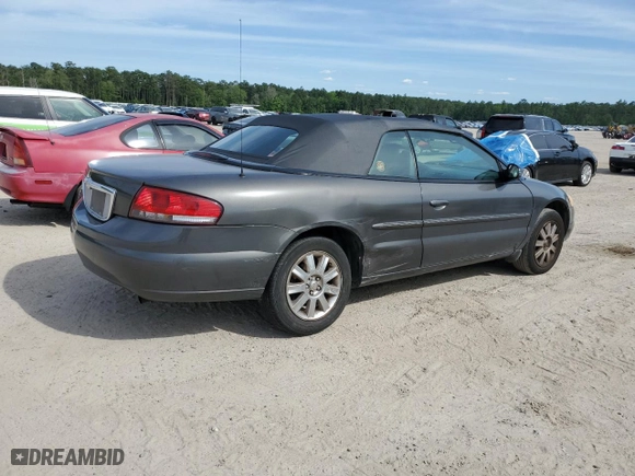 2004 Chrysler Sebring LXi with VIN 1C3EL55R24N239578, listed as a Copart auction lot 57205574 with 141,539 mi miles and Salvage Title. Bid and sale history available at carsss.com. Image 3.