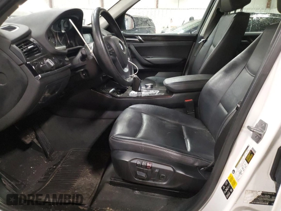 2017 BMW X3 xDrive35i with VIN 5UXWX7C52H0S19204, listed as a Copart auction lot 51147395 with 126,419 mi miles and Clean Title. Bid and sale history available at DreamBid. Image 7.