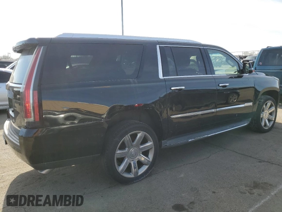 2015 Cadillac Escalade ESV Luxury z VIN 1GYS4SKJ9FR638468, wystawiony jako Copart lot #44035545 z przebiegiem 191 761 mil mil oraz Szkody całkowita. Historia ofert i sprzedaży dostępna na DreamBid. Obrazek 3.