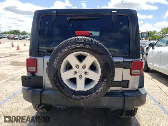 2018 Jeep Wrangler JK Unlimited Sport S with VIN 1C4BJWDG3JL926795, listed as a Copart auction lot 55535224 with 53,377 mi miles and Salvage Title. Bid and sale history available at carsss.com. Image 6.