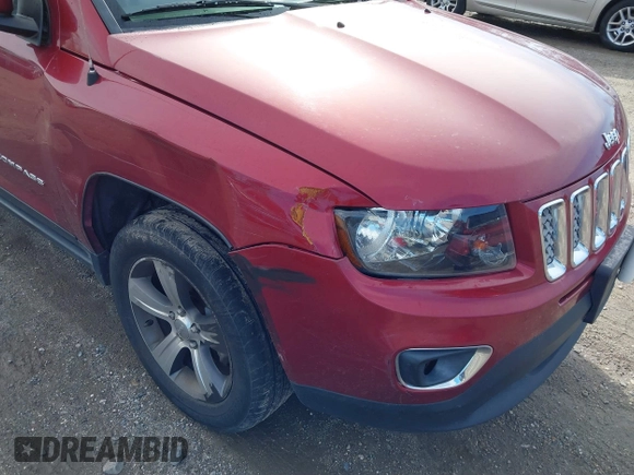 2017 Jeep Compass High Altitude with VIN 1C4NJDEB7HD103277, listed as a IAAI auction lot 41871629 with 145,051 mi miles and . Bid and sale history available at carsss.com. Image 6.