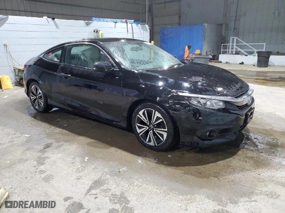 2016 Honda Civic Coupe EX-T with VIN 2HGFC3B37GH361839, listed as a Copart auction lot 88936585 with 109,532 mi miles and Salvage Title. Bid and sale history available at carsss.com. Image 4.
