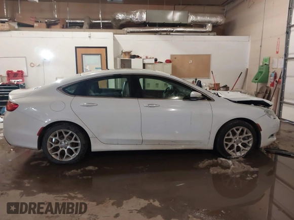 2015 Chrysler 200 C with VIN 1C3CCCEG3FN543757, listed as a IAAI auction lot 41468410 with 145,041 mi miles. Bid and sale history available at carsss.com. Image 13.