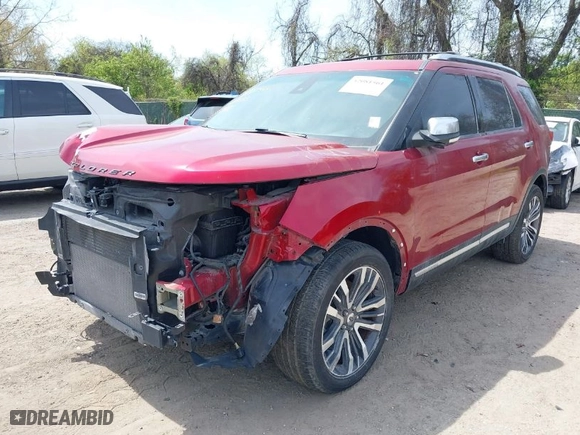 2016 Ford Explorer Platinum with VIN 1FM5K8HT5GGD22093, listed as a IAAI auction lot 42081561 with 100,645 mi miles. Bid and sale history available at carsss.com. Image 18.