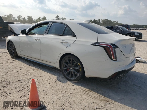 2021 Cadillac CT4 V-Series z VIN 1G6DD5RL8M0144730, wystawiony jako Copart lot #68945794 z przebiegiem 54 605 mil mil oraz Szkody całkowita. Historia ofert i sprzedaży dostępna na DreamBid. Obrazek 2.