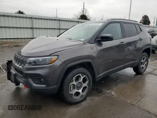 2022 Jeep Compass Trailhawk с VIN 3C4NJDDB4NT199957, выставлен на аукционе Copart как лот 48249455 с пробегом 29 657 миль миль и Списание • Salvage title. История ставок и продаж доступна на DreamBid. Изображение 1.