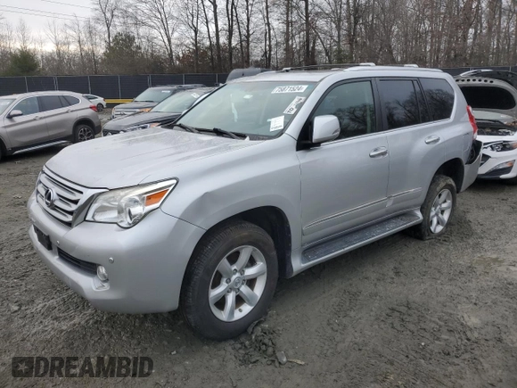 2012 Lexus GX 460 with VIN JTJBM7FX0C5047334, listed as a Copart auction lot 75871524 with 111,681 mi miles and Salvage Title. Bid and sale history available at carsss.com. Image 1.