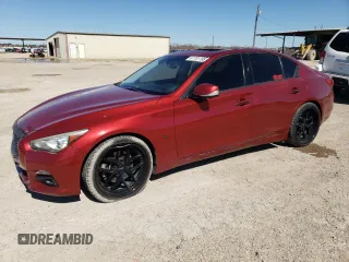 2014 Infiniti Q50 Premium with VIN JN1BV7AP8EM676682, listed as a Copart auction lot 47731195 with 78,902 mi miles and Salvage Title. Bid and sale history available at carsss.com. Image 1.