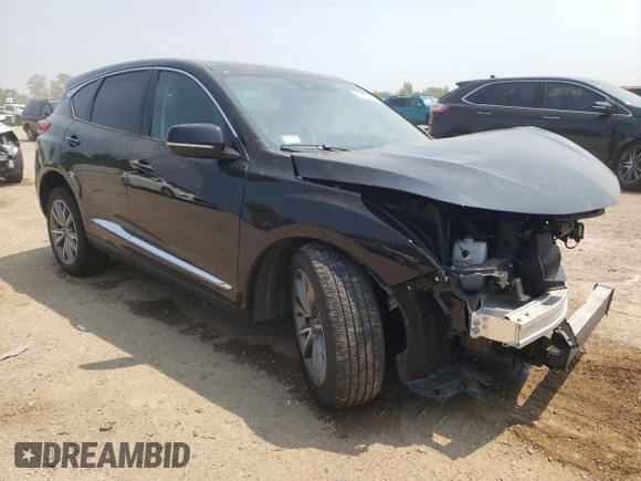 2020 Acura RDX Technology with VIN 5J8TC2H57LL012330, listed as a Copart auction lot 60165345 with Not provided miles and Non repairable. Bid and sale history available at DreamBid. Image 4.