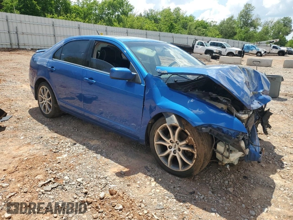 2012 Ford Fusion SE with VIN 3FAHP0HA7CR258439, listed as a Copart auction lot 56538845 with Not provided miles and Salvage title. Bid and sale history available at DreamBid. Image 4.