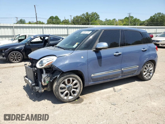 2018 FIAT 500L Lounge with VIN ZFBCFACH5JZ041498, listed as a Copart auction lot 65584135 with 114,632 mi miles and Salvage title. Bid and sale history available at DreamBid. Image 1.