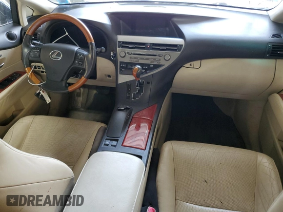 2012 Lexus RX 450h with VIN JTJBC1BAXC2432788, listed as a Copart auction lot 58899685 with Not provided miles and Salvage title. Bid and sale history available at DreamBid. Image 8.