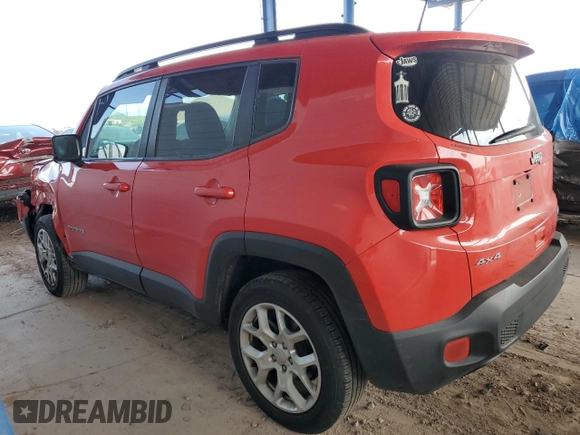 2018 Jeep Renegade Altitude with VIN ZACCJBBB9JPH96697, listed as a Copart auction lot 51349565 with 61,378 mi miles and Salvage title. Bid and sale history available at DreamBid. Image 2.
