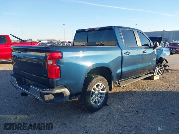 2021 Chevrolet Silverado 1500 LT with VIN 3GCUYDED5MG226677, listed as a IAAI auction lot 41299595 with 54,249 mi miles. Bid and sale history available at carsss.com. Image 4.