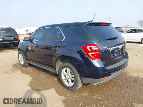 2016 Chevrolet Equinox LS with VIN 2GNALBEKXG1143996, listed as a IAAI auction lot 41707193 with 113,287 mi miles and . Bid and sale history available at carsss.com. Image 3.